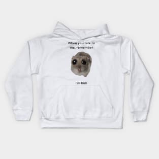 Cute Hamster Meme Design Kids Hoodie